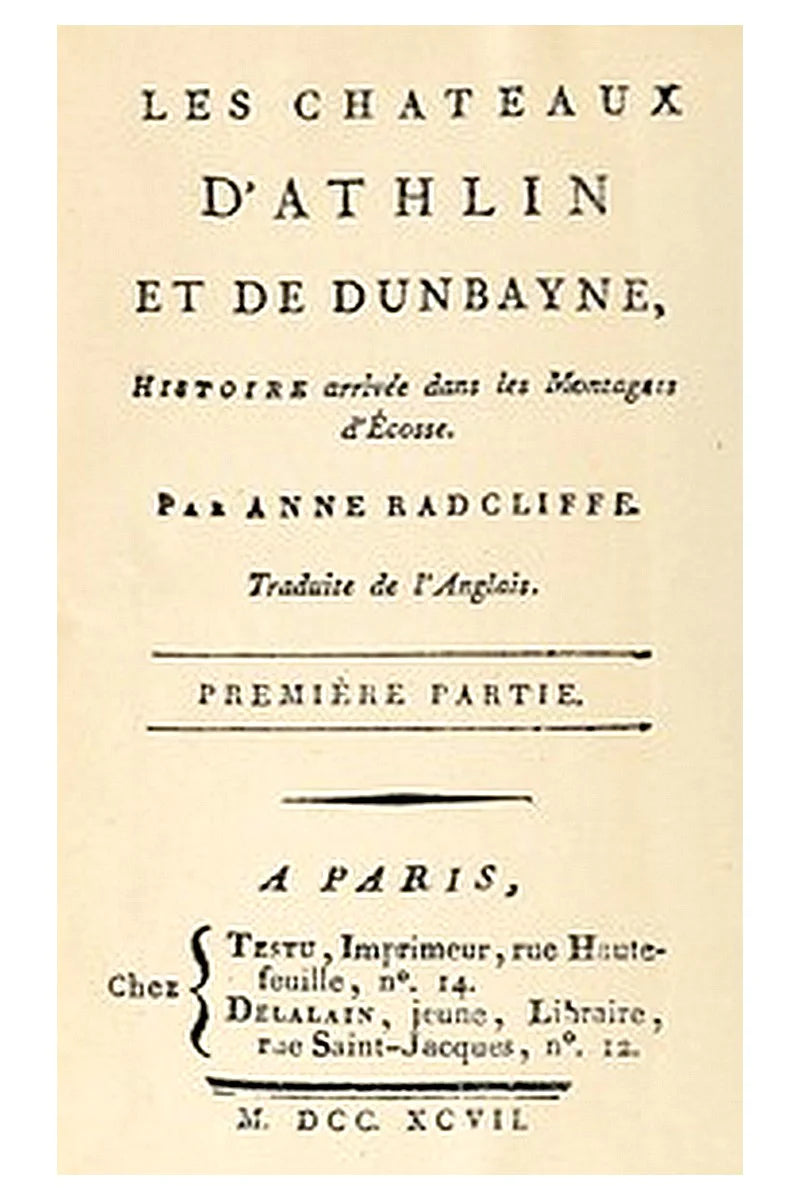 Les châteaux d'Athlin et de Dunbayne (1/2), Histoire arrivée dans les Montagnes d'Écosse