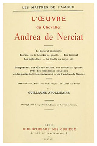 L'oeuvre du chevalier Andrea de Nerciat (1/2)