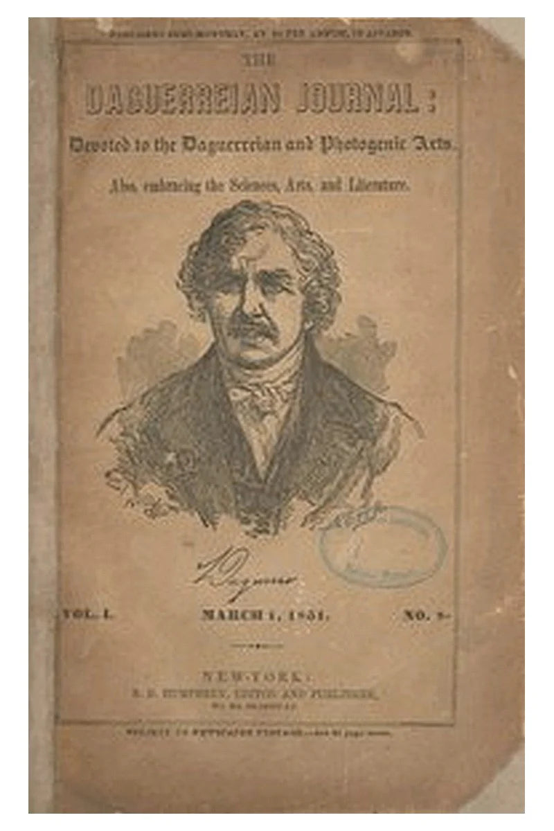 The Daguerreian Journal, Vol. I, No. 8, March 1, 1851
