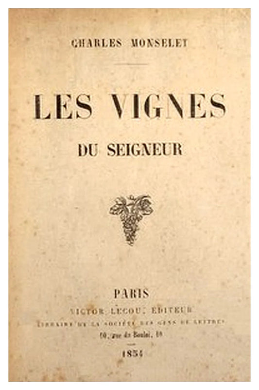 Les vignes du Seigneur