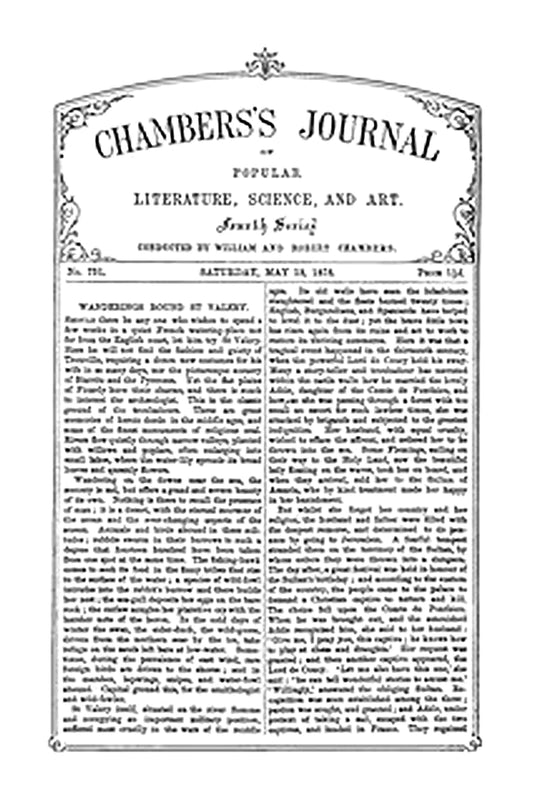 Chambers's Journal of Popular Literature, Science, and Art, No. 751, May 18, 1878