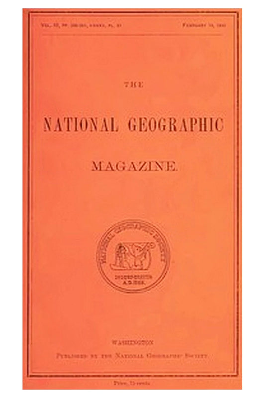 The National Geographic Magazine, Vol. III., PP. 205-261, I-XXXV, PL. 21, February 19, 1892