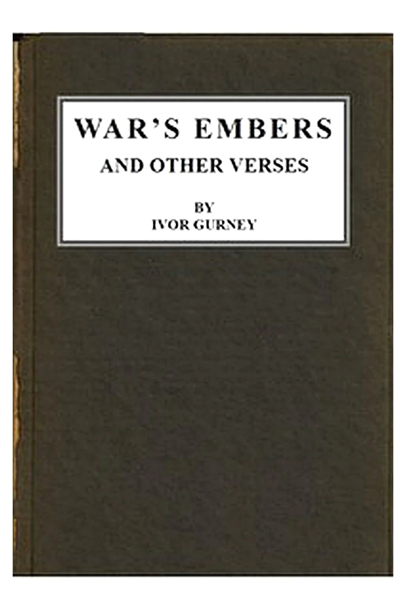 War's Embers, and Other Verses