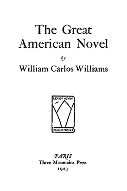 The Great American Novel