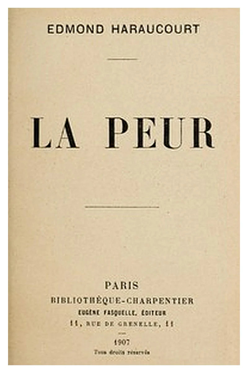 La peur