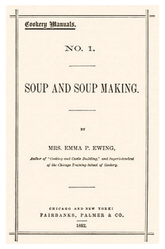 Cookery manuals, no. 1