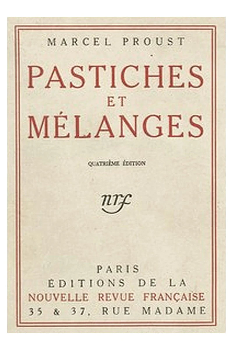 Pastiches et mélanges