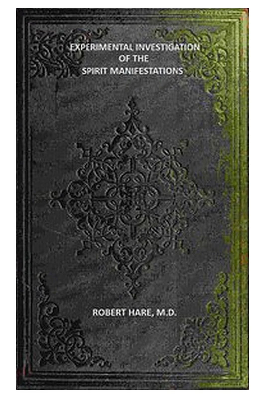 Experimental Investigation of the Spirit Manifestations
