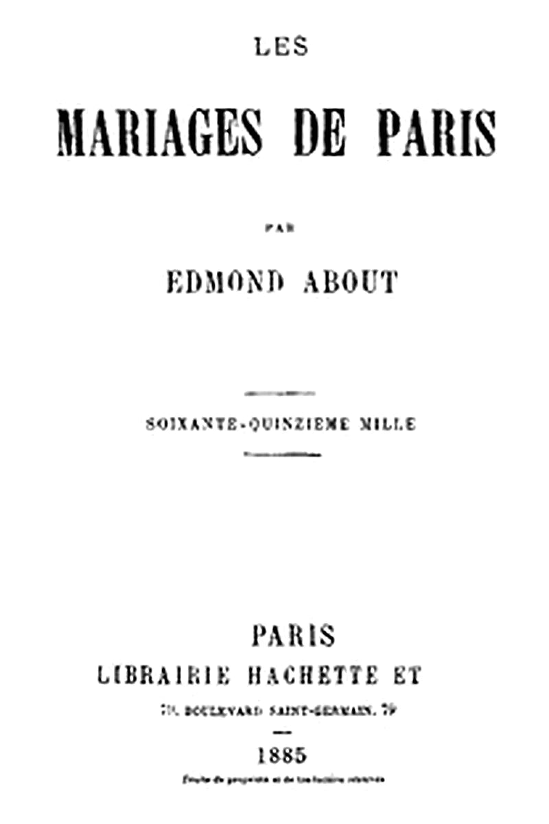 Les mariages de Paris