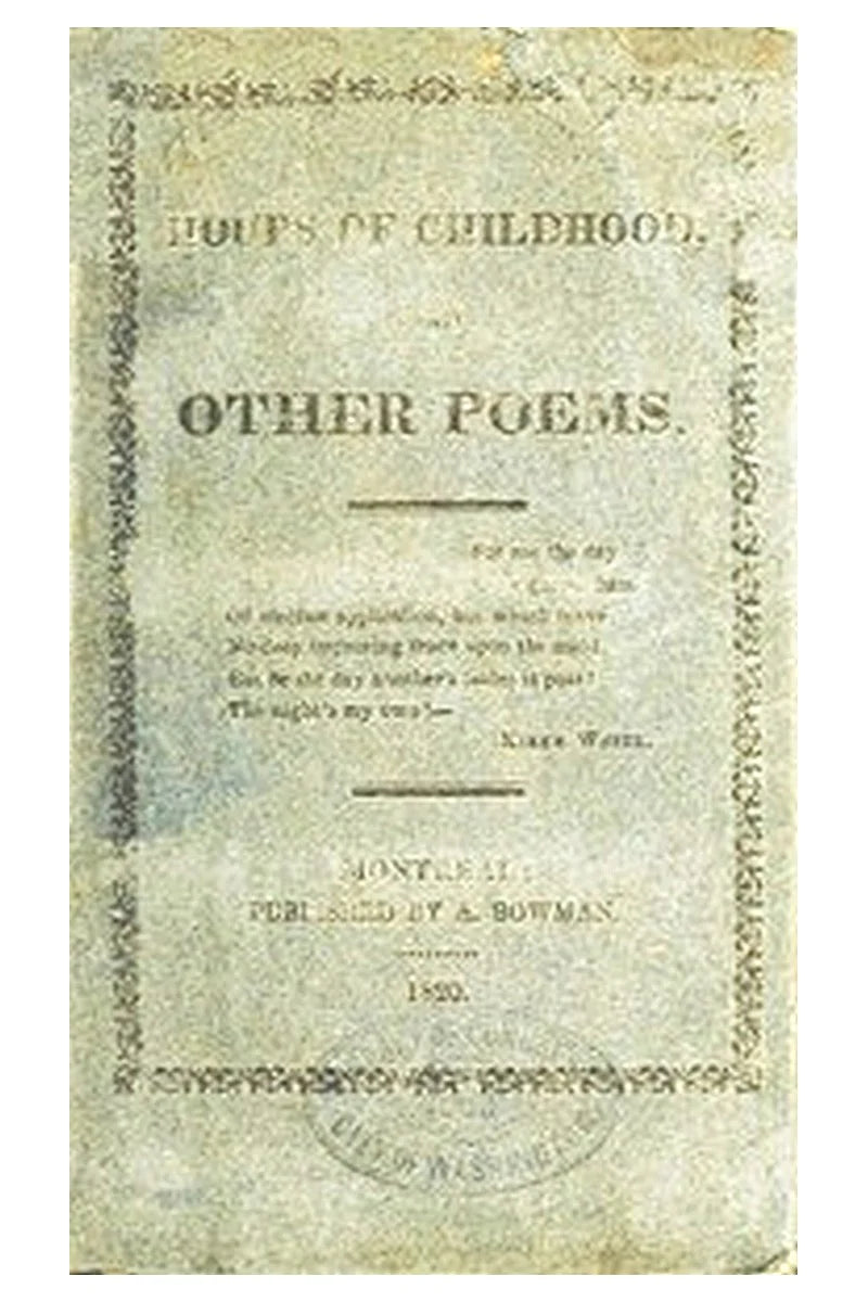 Hours of childhood, and other poems