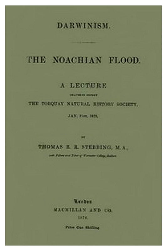 Darwinism.  The Noachian Flood
