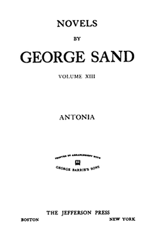 The masterpieces of George Sand. Vol. 13
