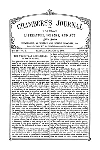 Chambers's Journal of Popular Literature, Science, and Art, Fifth Series, No. 12, Vol. I, March 22, 1884