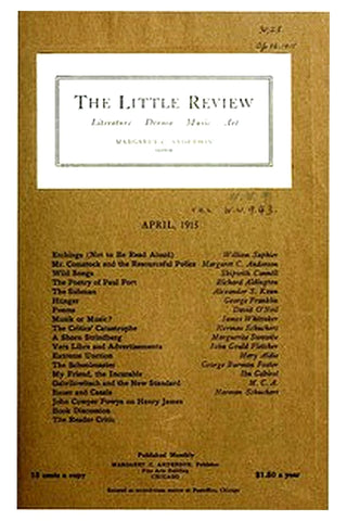 The Little Review, April 1915 (Vol. 2, No. 2)