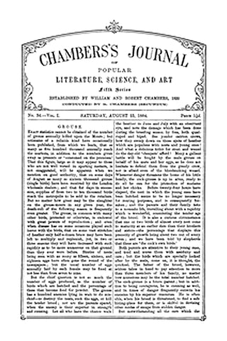 Chambers's Journal of Popular Literature, Science, and Art, Fifth Series, No. 34, Vol. I, August 23, 1884