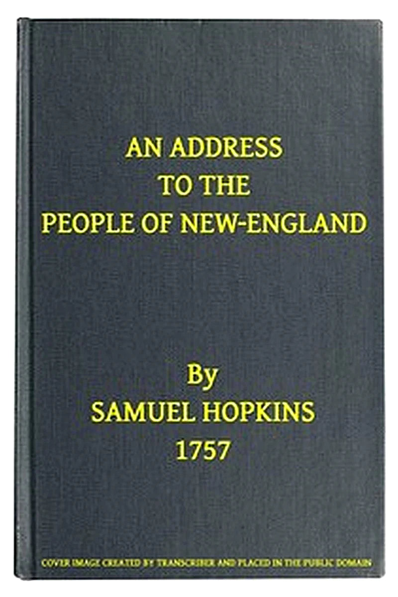 An Address to the People of New-England
