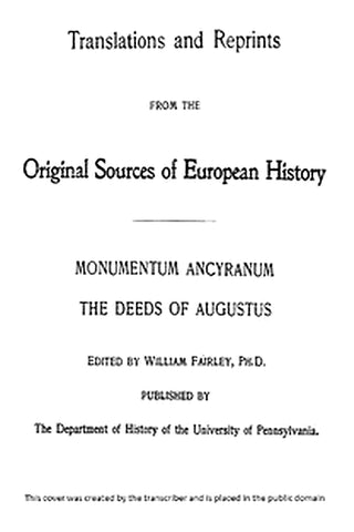 Translations and reprints from the original sources of European history v. 5, no. 1