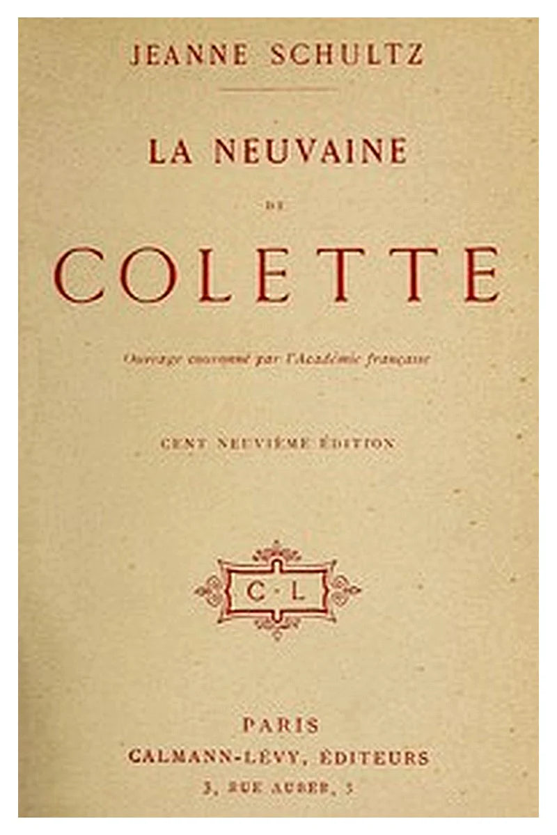 La neuvaine de Colette
