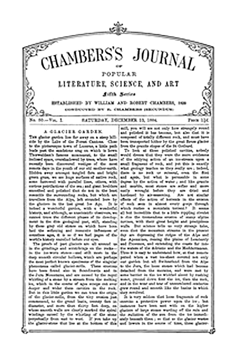 Chambers's Journal of Popular Literature, Science, and Art, Fifth Series, No. 50, Vol. I, December 13, 1884