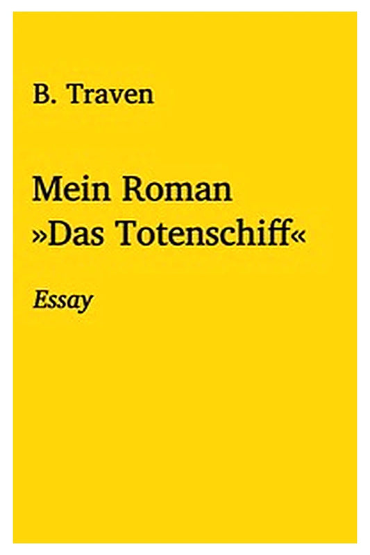 Mein Roman »Das Totenschiff«