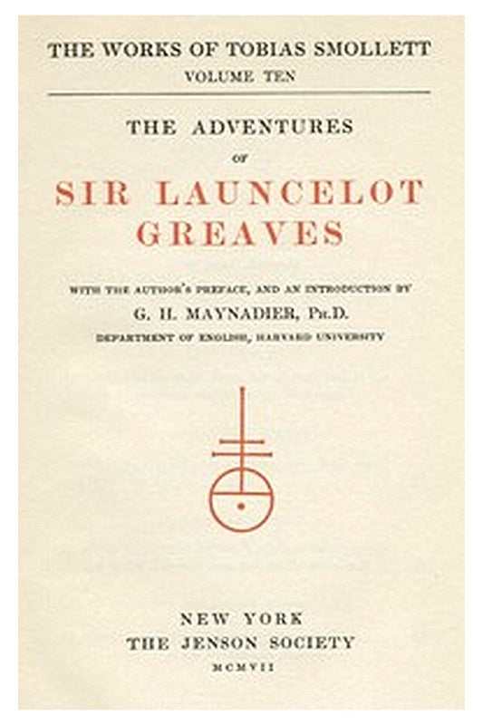 The Adventures of Sir Launcelot Greaves