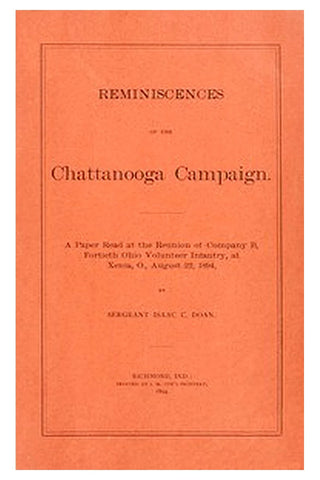 Reminiscences of the Chattanooga campaign
