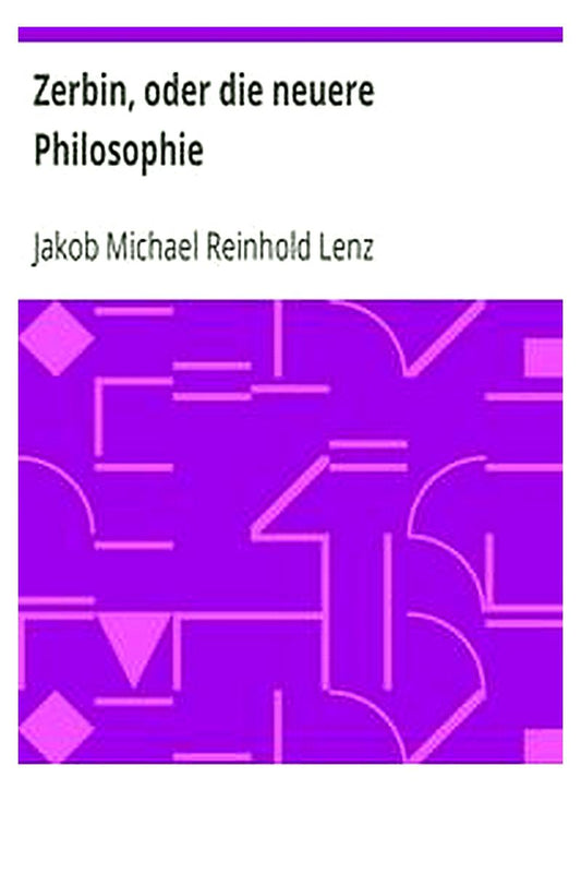 Zerbin, oder die neuere Philosophie