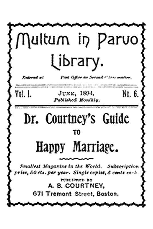 Multum in parvo library, vol. 1, no. 6, June, 1894
