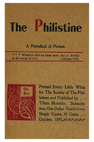 The Philistine: a periodical of protest (Vol. I, No. 5, October 1895)