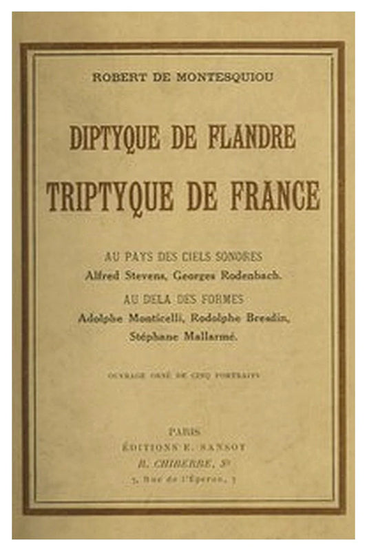 Diptyque de Flandre, triptyque de France
