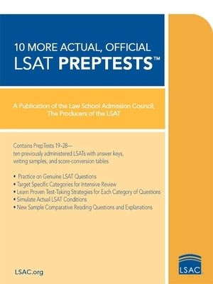 10 More, Actual Official LSAT Preptests: (Preptests 19-28) by Law School Admission Council