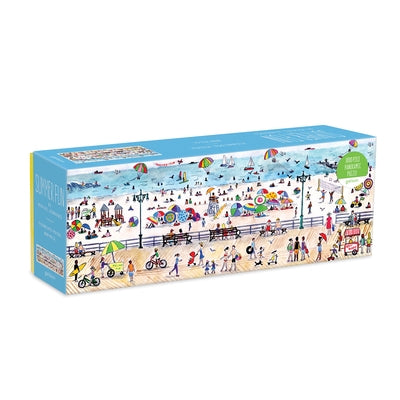 Michael Storrings Summer Fun 1000 Piece Panoramic Puzzle by Galison