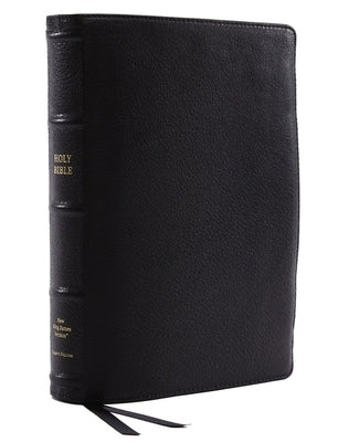 Nkjv, Reference Bible, Wide Margin Large Print, Premium Goatskin Leather, Black, Premier Collection, Red Letter Edition, Comfort Print: Holy Bible, Ne by Thomas Nelson
