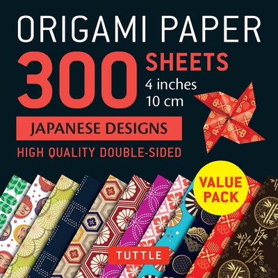 Origami Paper 300 Sheets Japanese Designs 4 (10 CM): Tuttle Origami Paper: Double-Sided Origami Sheets Printed with 12 Different Designs by Tuttle Publishing