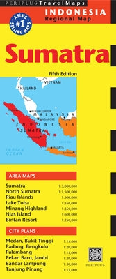 Sumatra & Medan Travel Map Fifth Edition by Periplus Editors
