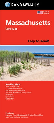 Rand McNally Easy to Read Folded Map: Massachusetts State Map by Rand McNally