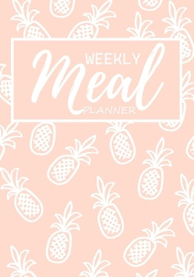 Weekly Meal Planner: Weeks of Menu Planning Pages with Weekly Grocery Shopping List Light Pink Pattern by Savage, Matt