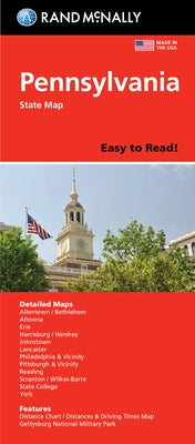 Rand McNally Easy to Read Folded Map: Pennsylvania State Map by Rand McNally