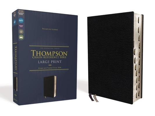 Niv, Thompson Chain-Reference Bible, Large Print, European Bonded Leather, Black, Thumb Indexed, Red Letter, Comfort Print by Thompson, Frank Charles