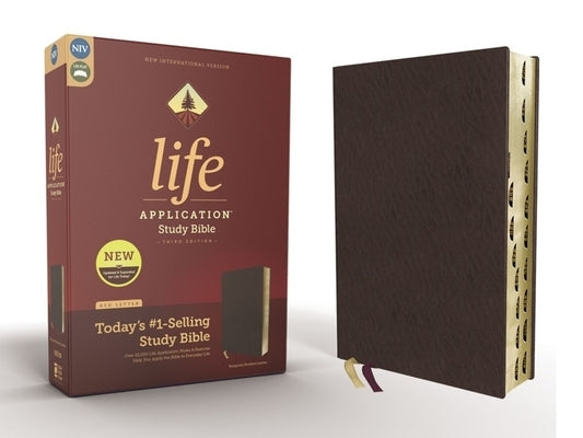 Niv, Life Application Study Bible, Third Edition, Bonded Leather, Burgundy, Indexed, Red Letter Edition by Zondervan