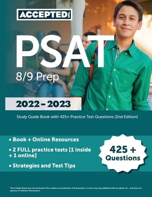 PSAT 8/9 Prep 2022-2023: Study Guide Book with 425+ Practice Test Questions [2nd Edition] by Cox