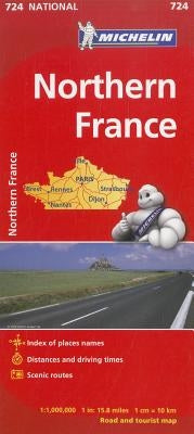 Michelin Northern France Road and Tourist Map by Michelin