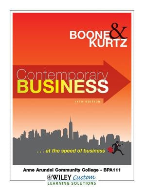 Contemporary Business by Boone, Louis E.