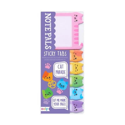 Note Pals Sticky Tabs - Cat Parade (1 Pack) by Ooly