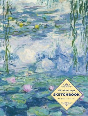 Sketchbook: Waterliliesby Claude Monet: 128 Unlined Pages by Peony Press