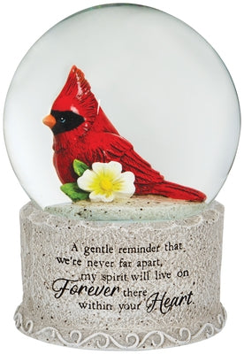 Your Heart Cardinal Memorial Water Globe by Carson Home Accents