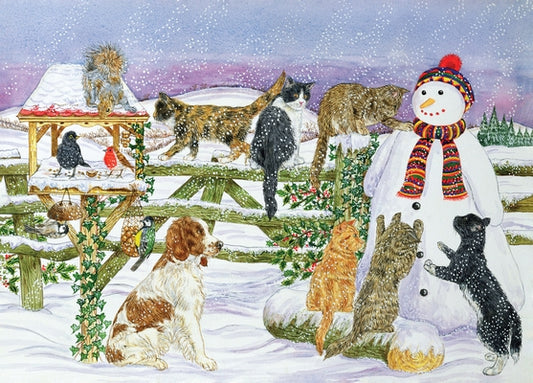 Snowman and Friends 1000 Piece Jigsaw Puzzle by Peter Pauper Press Inc
