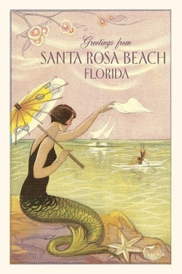 Vintage Journal Santa Rosa Beach Mermaid by Found Image Press