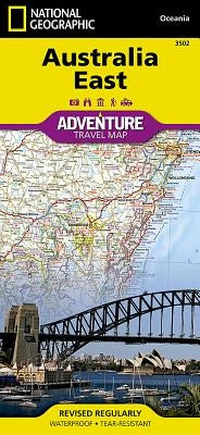Australia East Map by National Geographic Maps