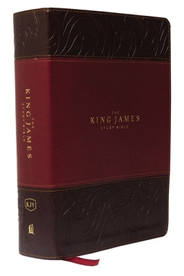 The King James Study Bible, Imitation Leather, Burgundy, Indexed, Full-Color Edition by Thomas Nelson